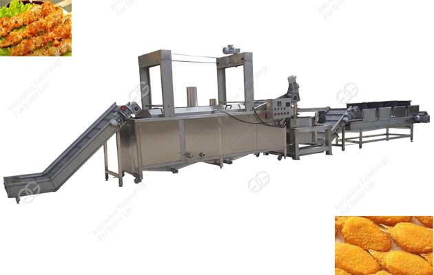 frying processing line