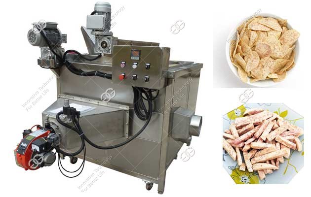 Small Scale Taro Chips Frying Machine|Malanga Chips Fryer Quo