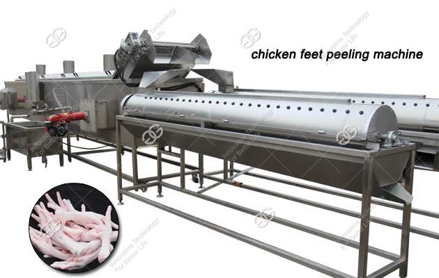 Automatic Chicken Paw Processing Line|Chicken Feet Peeling Ma
