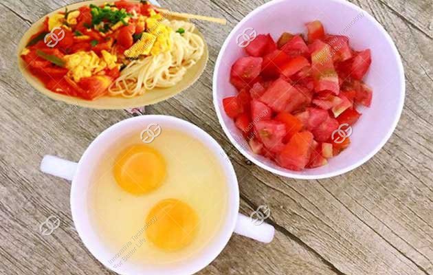 how to make noodles with tomato and egg