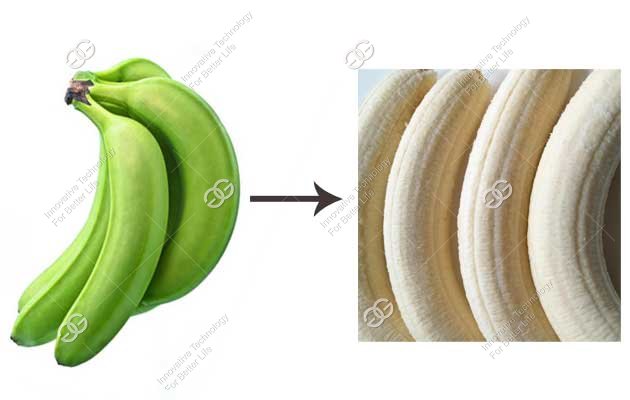 banana skin removing machine