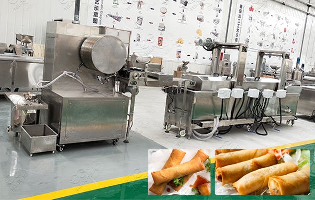 Electric Spring Roll Wrapper Fryer Machine