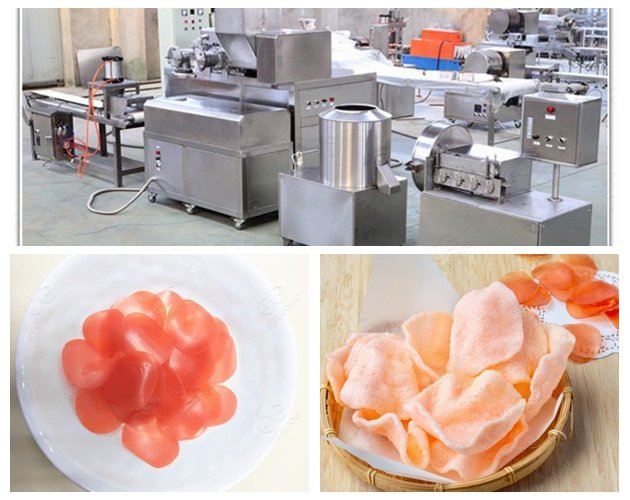Automatic Shrimp Chips Making Machine in Factory