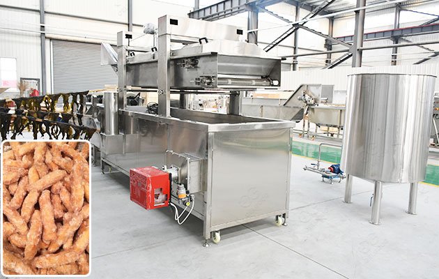 Trini Kurma Frying Machine in Factory