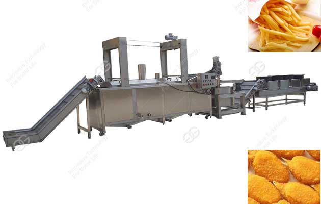 Development of energy-saving frying production line