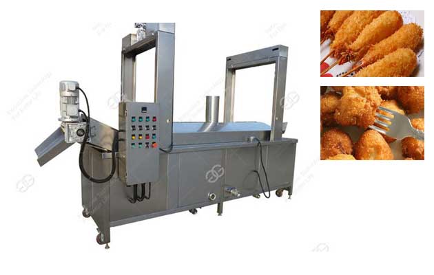 Continuous Automatic Snack Deep Frying Machine