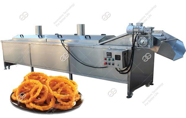Fried Onion Ring Making Machine|Chifles Fryer Machine