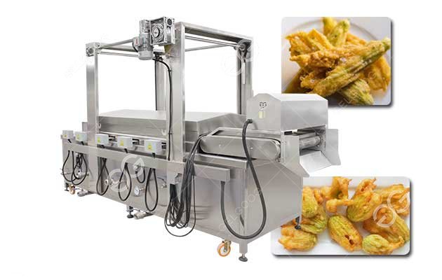 Zucchini Flower/Courgette Flower Frying Machine 2-3min