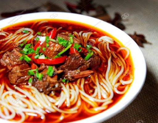 The spicy rice noodle-a bite of delicious food