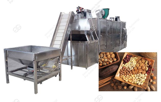 continuous nut roaster