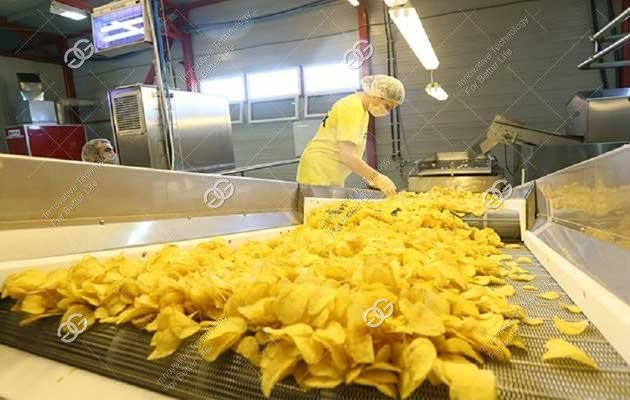 process of making potato chips