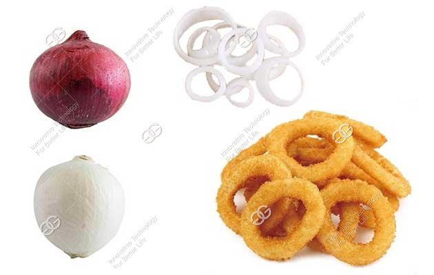 onion ring frying production process