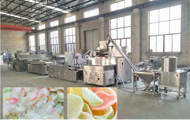 Commercial Prawn Crackers Machine in Factory