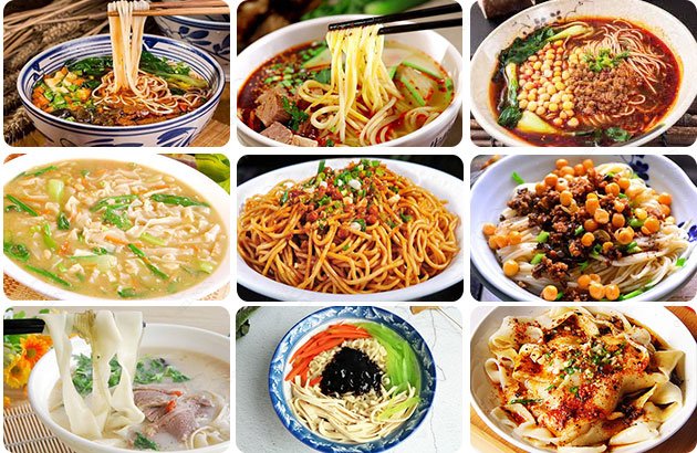 Different Types of Noodles in China