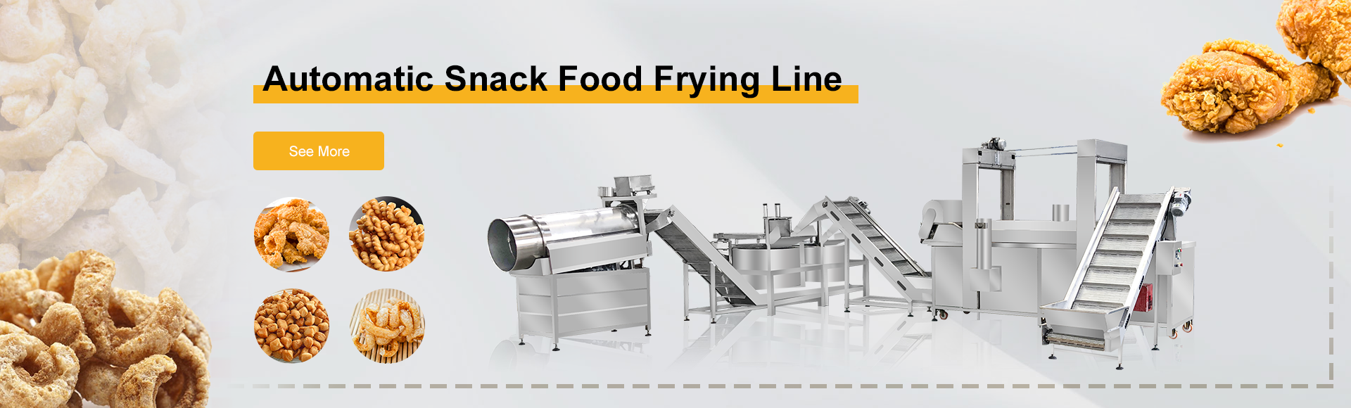 Continuous Snack Food Frying Line