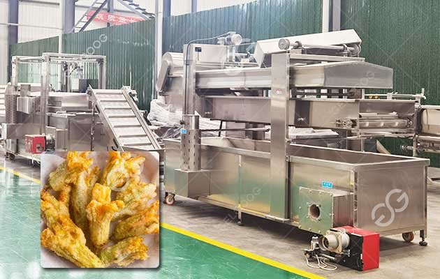 Zucchini Flower Frying Machine Manufacturer