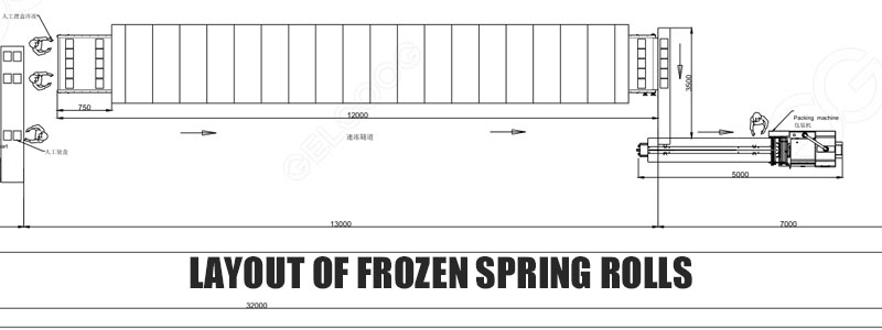 Frozen Spring Roll Processing Machine
