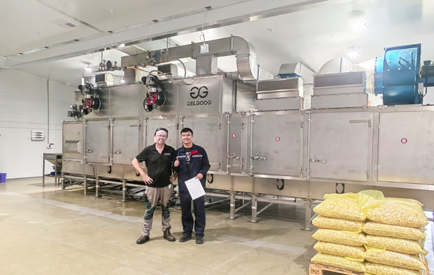 1t/h Macadamia Nut Roasting Line Installed in South Africa